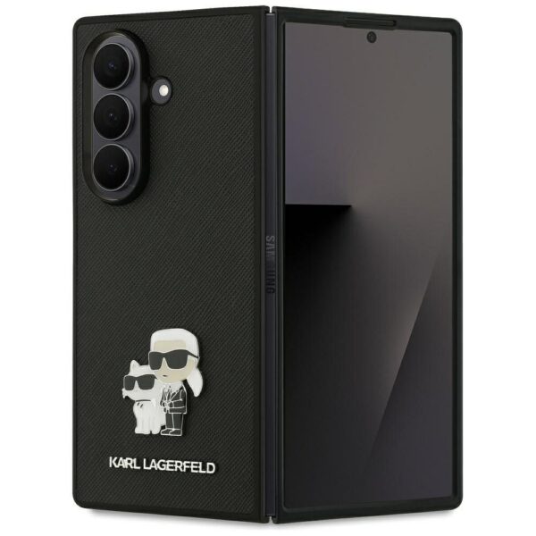 KARL LAGERFELD case for SAMSUNG Z Fold7 KLHCZFD7SAPKCNPK (Saffiano KC PIN) black