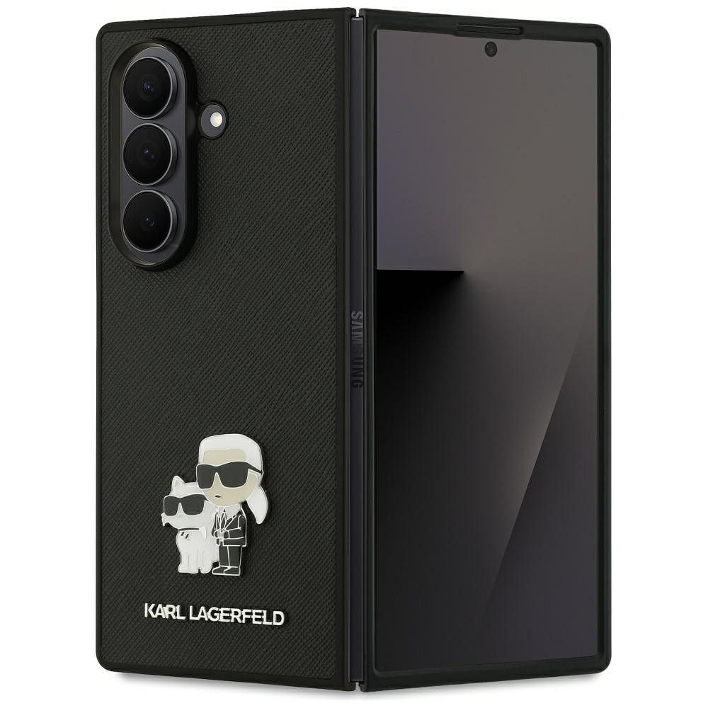KARL LAGERFELD case for SAMSUNG Z Fold7 KLHCZFD7SAPKCNPK (Saffiano KC PIN) black