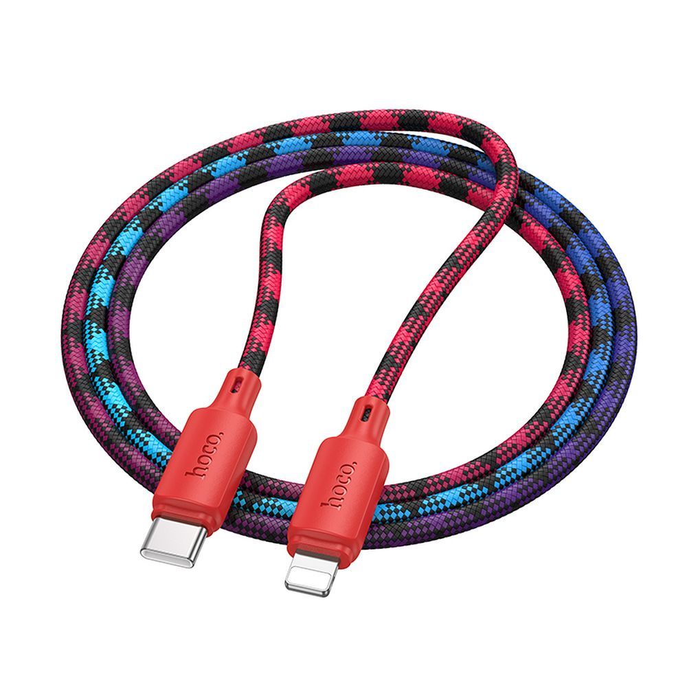 Cable USB C to Lightning Hoco PD 27W 1 m X116 gradient red