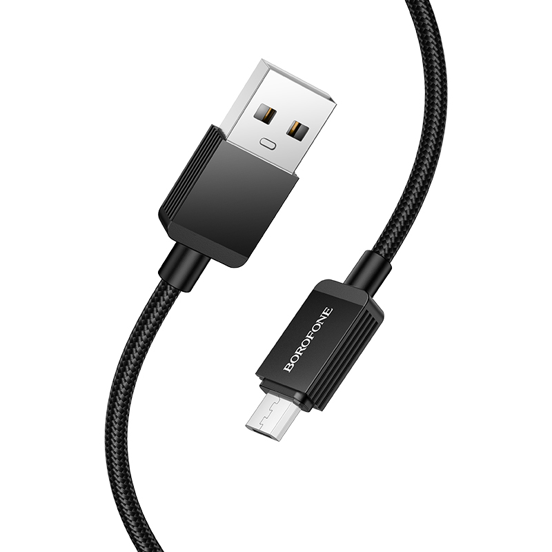 Borofone Cable BX120 Placer - USB to Micro USB - 2,4A 1 metre black