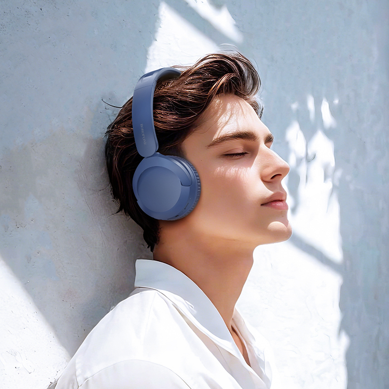 Borofone Headphones BO37 Marvellous bluetooth blue