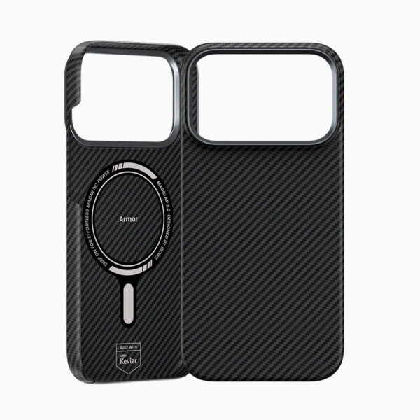 Benks Magnetic Armor Air Kevlar Case Metal Frame 600D (0070) for Iphone 17 Pro Max black
