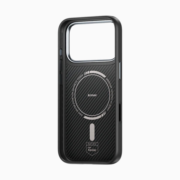 Benks Magnetic Armor Pro Kevlar Case Metal Frame 600D (A069) for Iphone 17 Pro black (Camera Control Button)