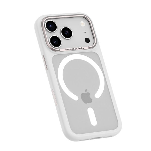 Benks Magnetic Mist Case Metal Frame (0069) for Iphone 17 Pro white (Camera Control Button)