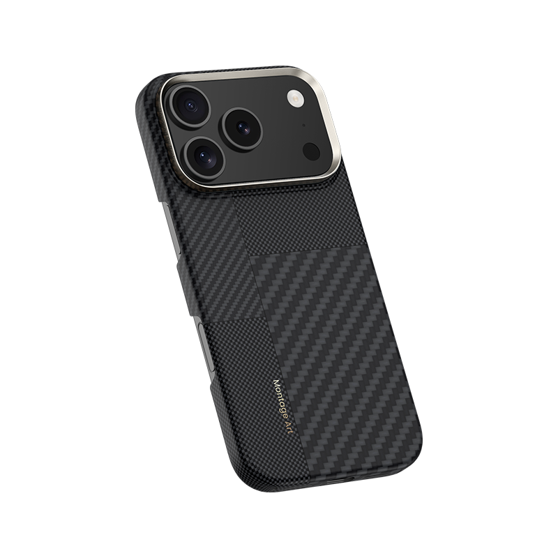 Benks Montage Magnetic Armor Air Kevlar Case Metal Frame 600D+1500D (MB70) for Iphone 17 Pro Max black