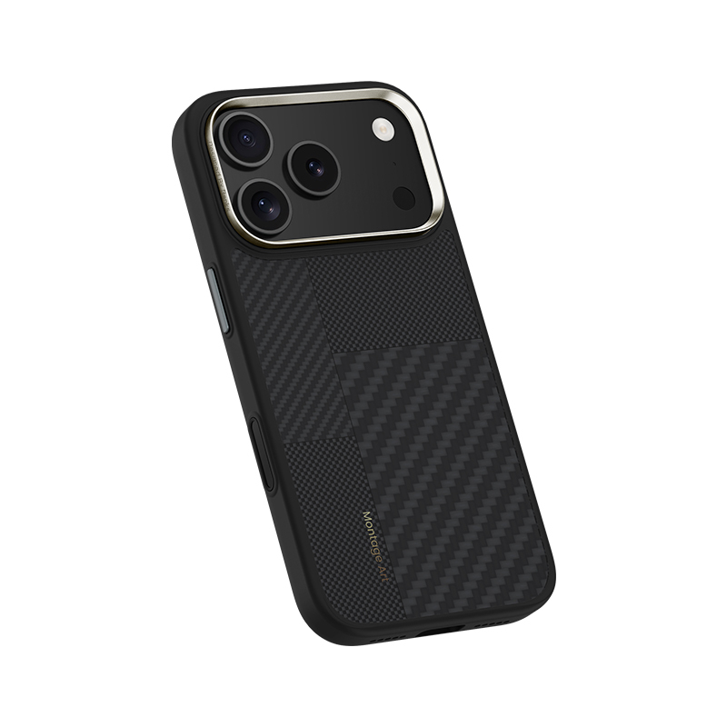 Benks Montage Magnetic Armor Pro Kevlar Case Metal Frame 600D+1500D (MA67) for Iphone 17 black (Camera Control Button)