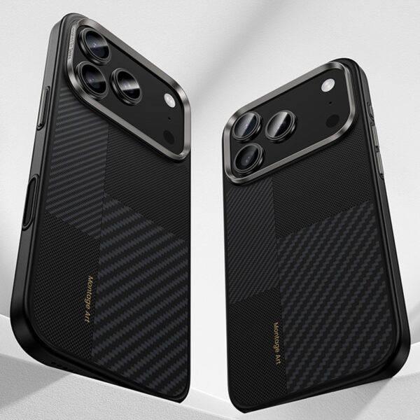 Benks Montage Magnetic Armor Pro Kevlar Case Metal Frame 600D+1500D (MA67) for Iphone 17 black (Camera Control Button)