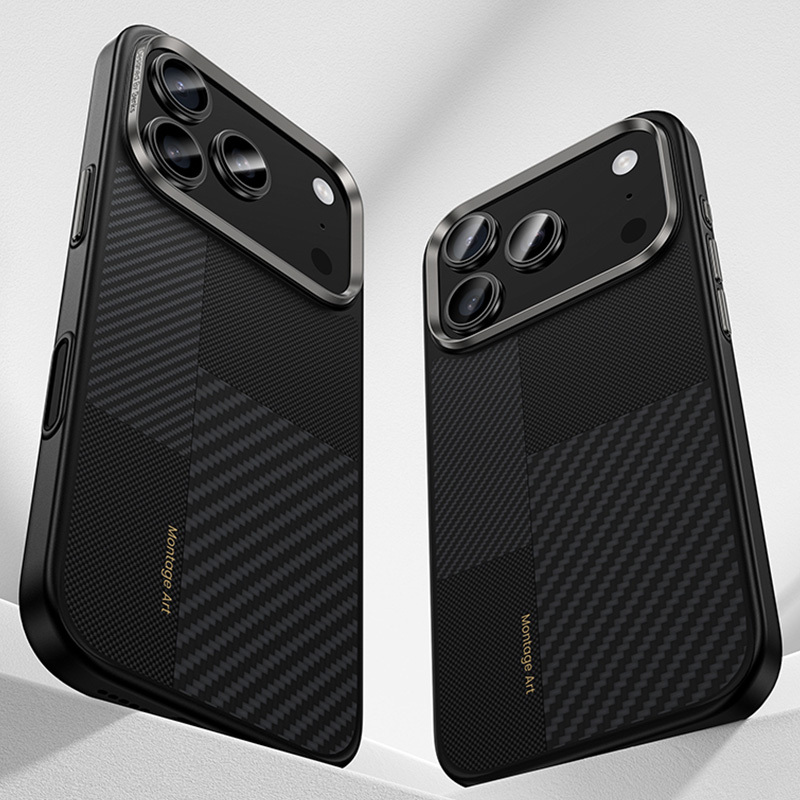 Benks Montage Magnetic Armor Pro Kevlar Case Metal Frame 600D+1500D (MA67) for Iphone 17 black (Camera Control Button)