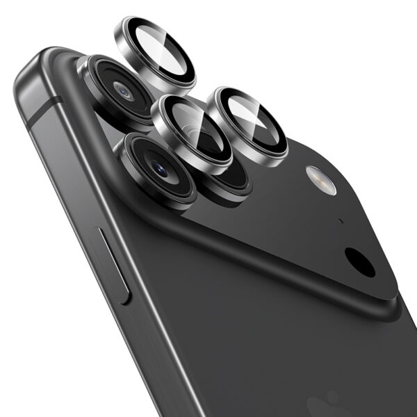 Benks Tempered glass Glass Warrior Metal Lens Protector on camera for Iphone 17 Pro/17 Pro Max (lens 3 pieces) black