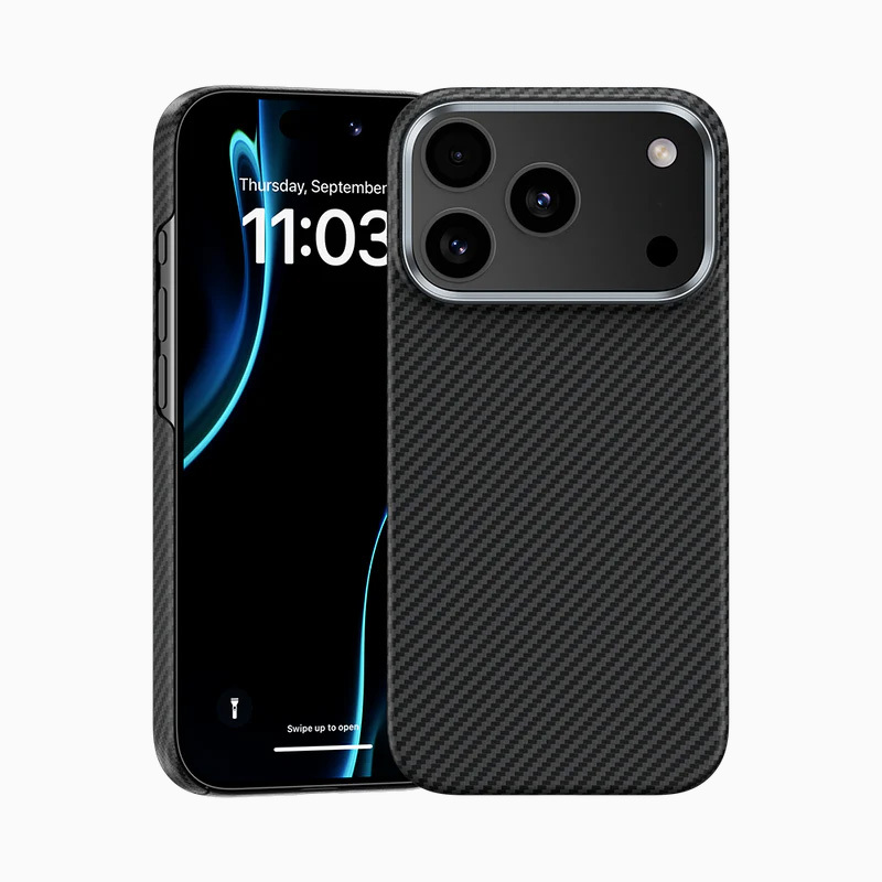 Benks Magnetic Armor Air Kevlar Case Metal Frame 600D (0069) for Iphone 17 Pro black