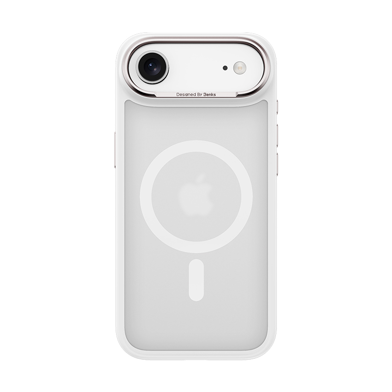 Benks Magnetic Mist Case Metal Frame (0068) for Iphone 17 Air white (Camera Control Button)