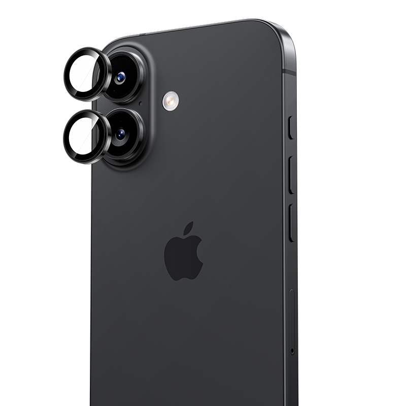 Benks Tempered glass DR Sapphire Lens Protector on camera for Iphone 17 (lens 2 pieces) black
