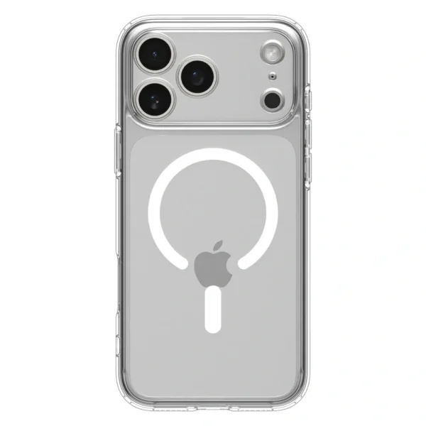 002fad38febbe75dc78b3dd300f69d28 SPIGEN case ULTRA HYBRID MAG compatible with MagSafe for IPHONE 17 Pro clear white