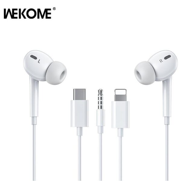 Ακουστικά WK YA17 USB-C Λευκό