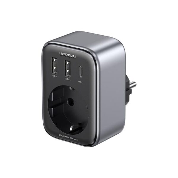 Πρίζα Ασφαλείας UGREEN CD314 90613 με 3 Θέσεις Φόρτισης GaN 30W