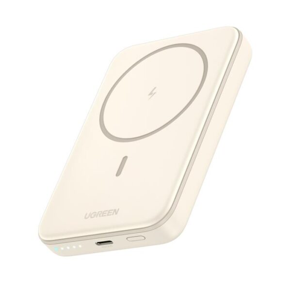 Power Bank 10000mAh PD 20W UGREEN PB561 25208 με Ασύρματη Φόρτιση Magnetic,1 Θέσης Μπέζ
