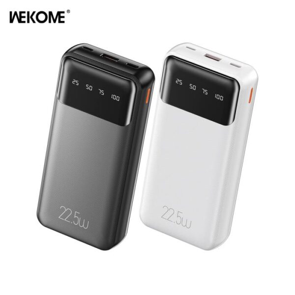 Power Bank 20000mAh PD 22,5W WK WP-64 2 Θέσεων, με καλώδιο Lightning/USB-C Μάυρο