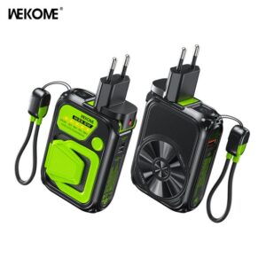 Power Bank 10000mAh PD 22,5W WK WP-89 3 Θέσεων, με Ασύρματη Φόρτιση Magnetic Μάυρο