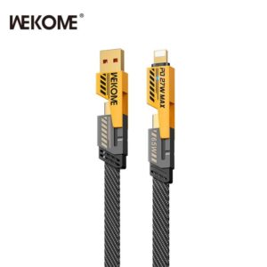 Καλώδιο Φόρτισης WK WDC-25 4 σε 1 PD 65W 1.2m Κίτρινο