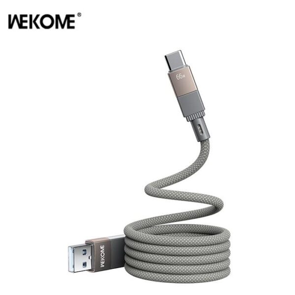 Καλώδιο Φόρτισης WK WDC-45 USB σε USB-C 66W 1m Γκρι
