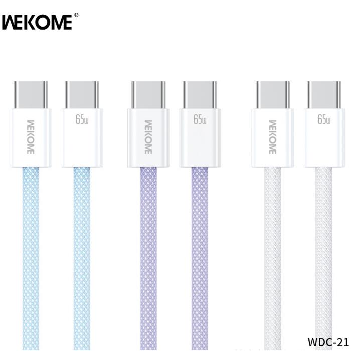 Καλώδιο Φόρτισης WK WDC-21 USB-C σε Lightning PD 27W 1m Λευκό