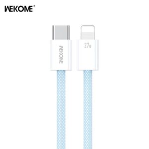 Καλώδιο Φόρτισης WK WDC-21 USB-C σε Lightning PD 27W 1m Μπλέ