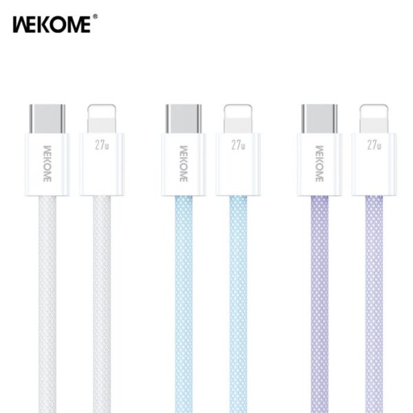 Καλώδιο Φόρτισης WK WDC-21 USB-C σε Lightning PD 27W 1m Μπλέ