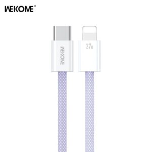 Καλώδιο Φόρτισης WK WDC-21 USB-C σε Lightning PD 27W 1m Μώβ