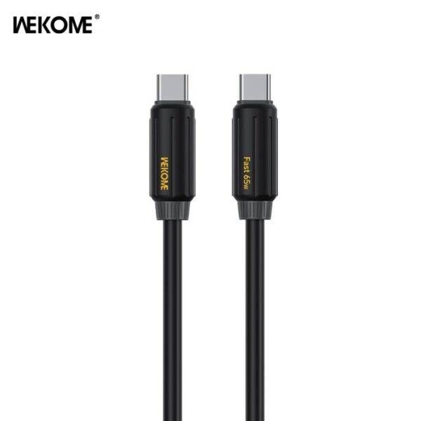 Καλώδιο Φόρτισης WK WDC-28 USB-C σε USB-C PD 65W 1m Μαύρο