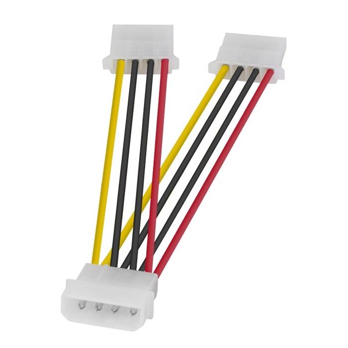 Καλώδιο Ρεύματος 5.25" σε 2x5.25" M/F LogiLink CP0001 0.2m