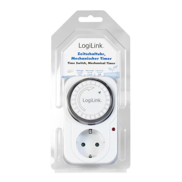 Πρίζα LogiLink ET0001, με Μηχανικό Χρονοδιακόπτη