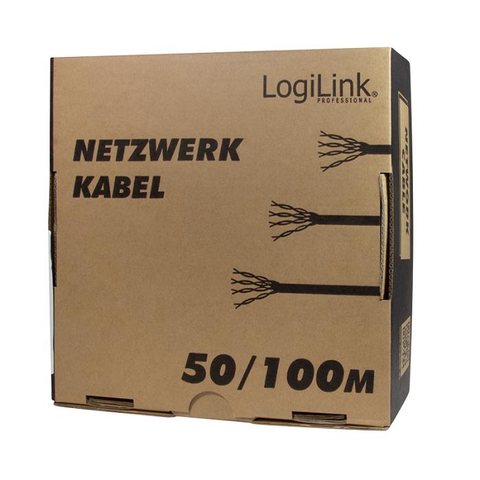 Καλώδιο Δικτύου S/FTP CAT6 LogiLink CPV0043 50m Γκρι