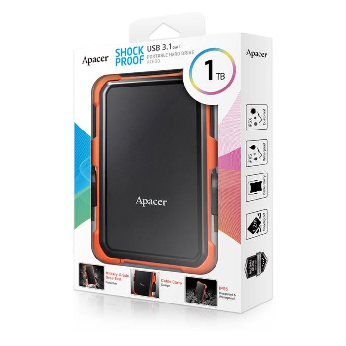 Εξωτερικός Σκληρός Δίσκος 2.5'' Apacer AC630 1TB USB 3.1