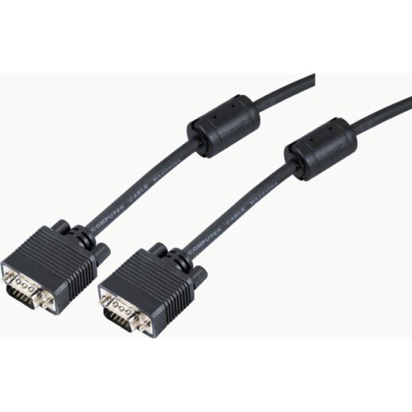 Καλώδιο Οθόνης SVGA 15HD M/M Aculine SVGA-004 10m Μαύρο