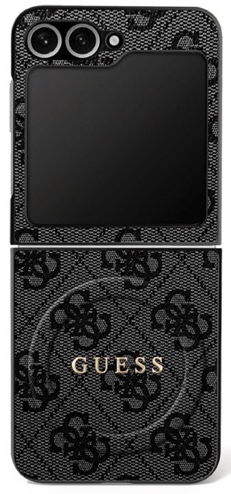 00e4e4ddfa819a1cf9d5c3a0f45def88 GUESS case for SAMSUNG Z Flip7 compatible with MagSafe GUHMZF7P4MSEGCK (Magnetic 4G PU W/ Classic) black