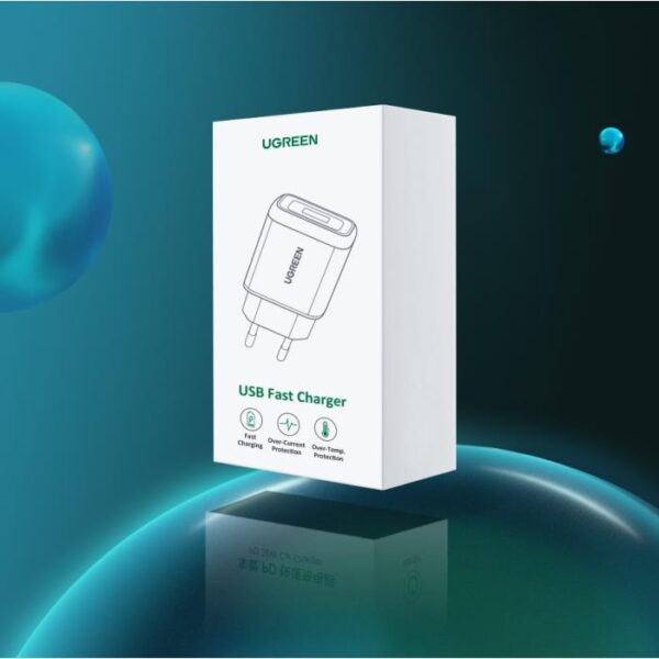 Φορτιστής Σπιτιού 18W UGREEN CD122 10133 1 Θέσης Λευκό