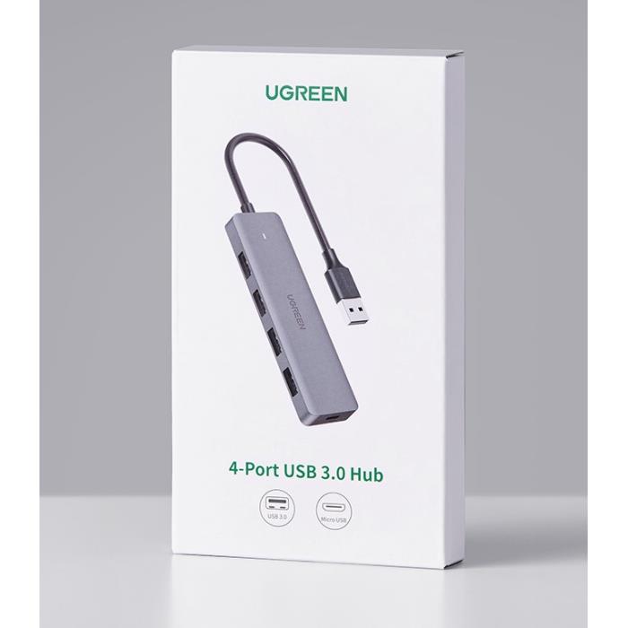 USB-C 3.0 Hub 4 Θέσεων UGREEN CM219 70336 Γκρί