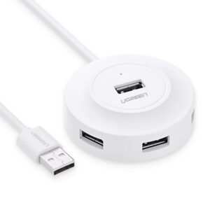 USB 2.0 Hub 4 Θέσεων UGREEN CR106 20270 Λευκό