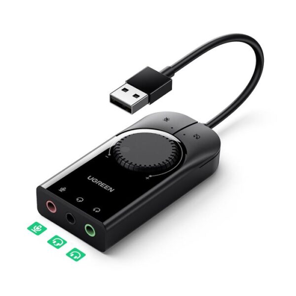 Κάρτα ήχου USB UGREEN CM129 40964 , με Ρυθμιστή Έντασης