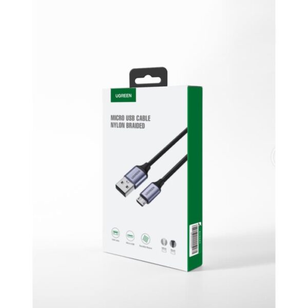 Καλώδιο Φόρτισης UGREEN US290 60151 USB σε Micro USB 1m Ασημί