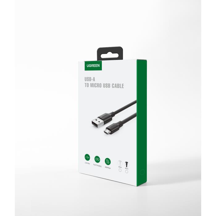 Καλώδιο Φόρτισης UGREEN US289 60136 USB σε Micro Usb 1m Μαύρο