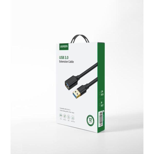 Καλώδιο USB 3.0 Μ/F UGREEN US129 30127 3m Μαύρο