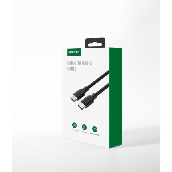 Καλώδιο Φόρτισης UGREEN US286 10306 USB-C σε USB-C PD 60W 2m Μαύρο
