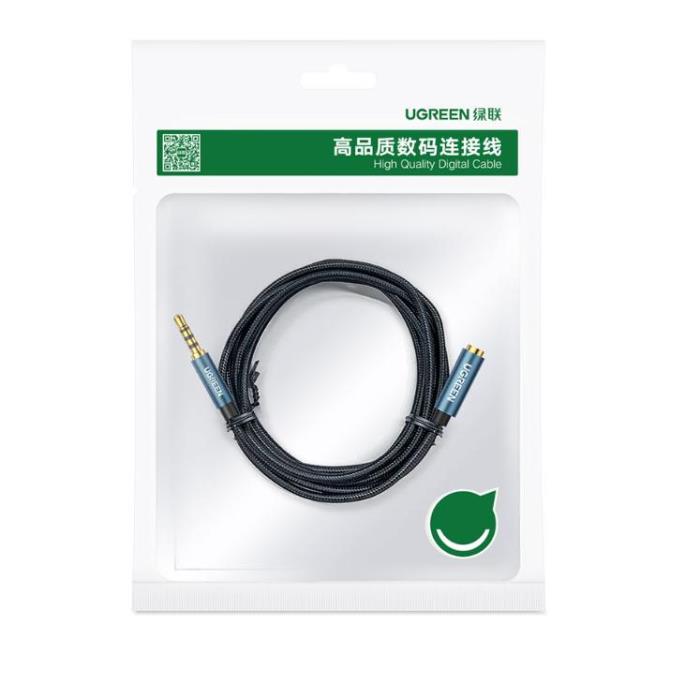 Καλώδιο Ήχου 3.5mm M/F UGREEN AV118 40675 2m Μαύρο