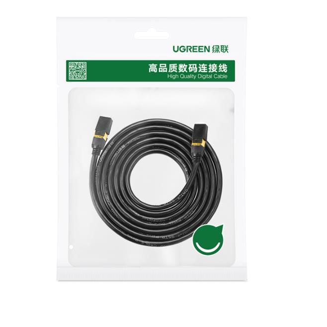 Καλώδιο Δικτύου F/FTP CAT7 UGREEN NW107 11274 15m Pure Cooper Μαύρο