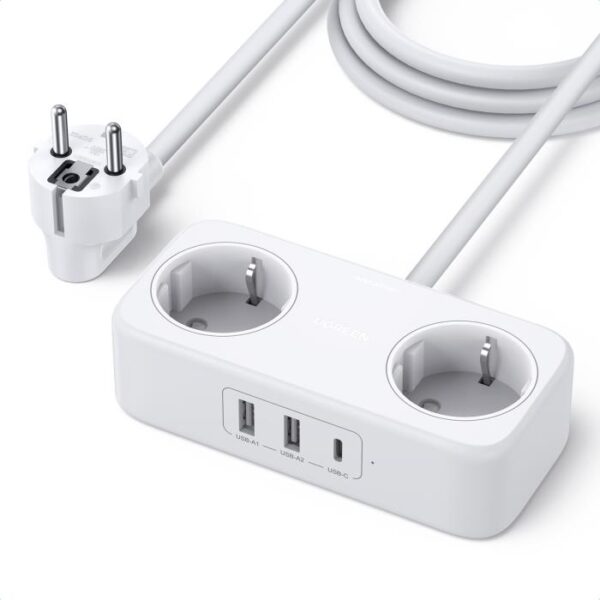 Πολύπριζο Ασφαλείας 2 Θέσεων UGREEN CD280 50683 και 3 Θέσεις Φόρτισης PD 30W