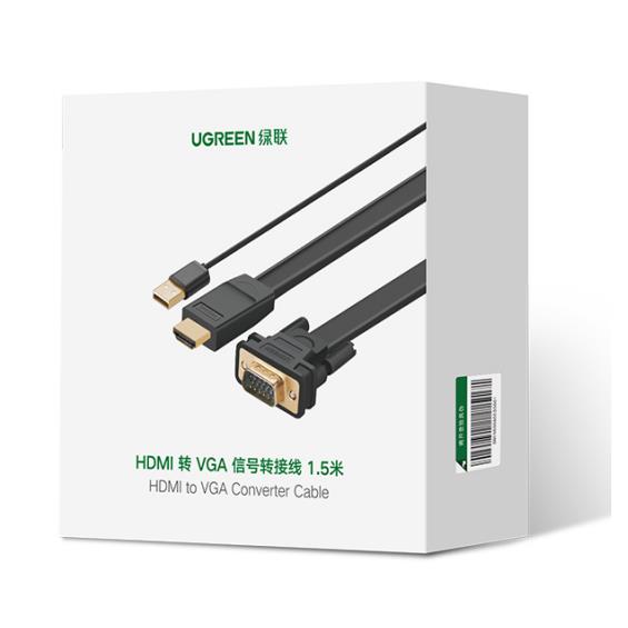 Μετατροπέας HDMI σε VGA UGREEN MM101 30449 Xωρίς Ήχο 1,5m