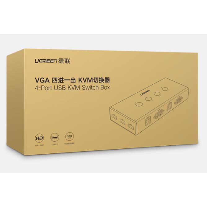 KVM Switch 4 θέσεων USB/VGA UGREEN CM154 50280