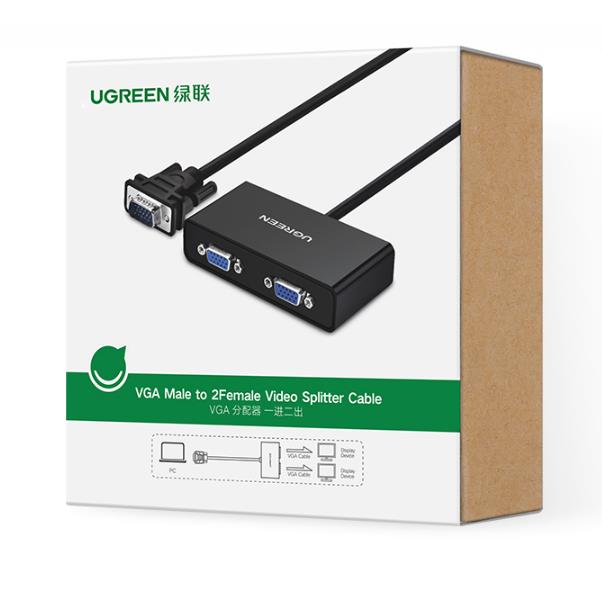 VGA Splitter UGREEN 20918 1PC σε  2 οθόνες