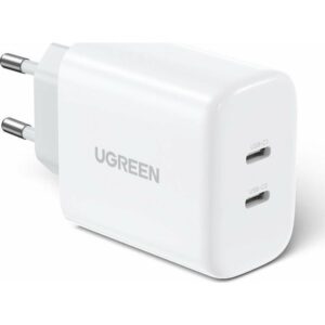 Φορτιστής Σπιτιού PD 40W UGREEN CD243 10343 2 Θέσεων Λευκό